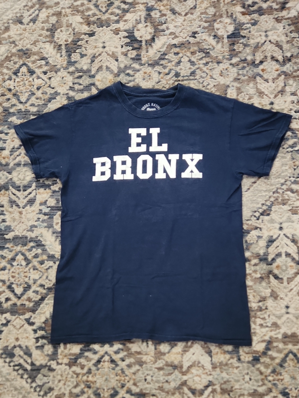 Bronx Native EL BRONX Navy Graphic Tee